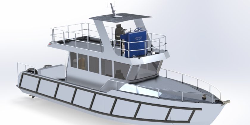 14m Aluminum Boat Design Finished