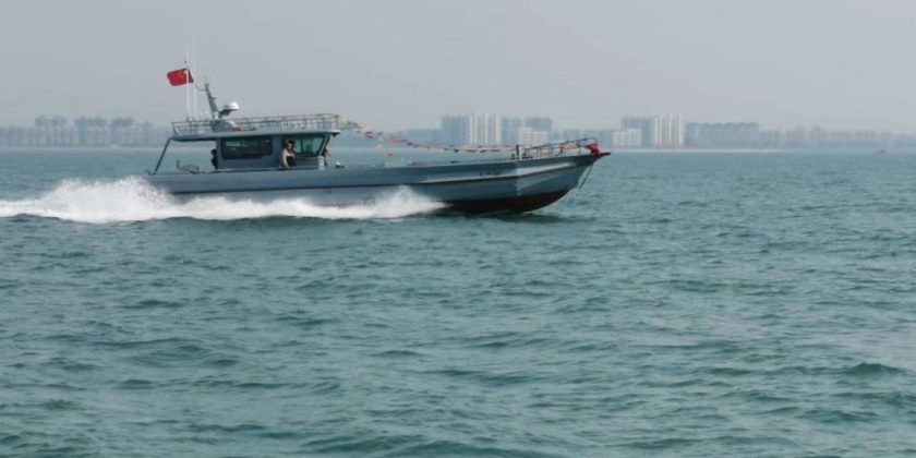 AJ1122-14m Aluminum Work Boat Delivered.