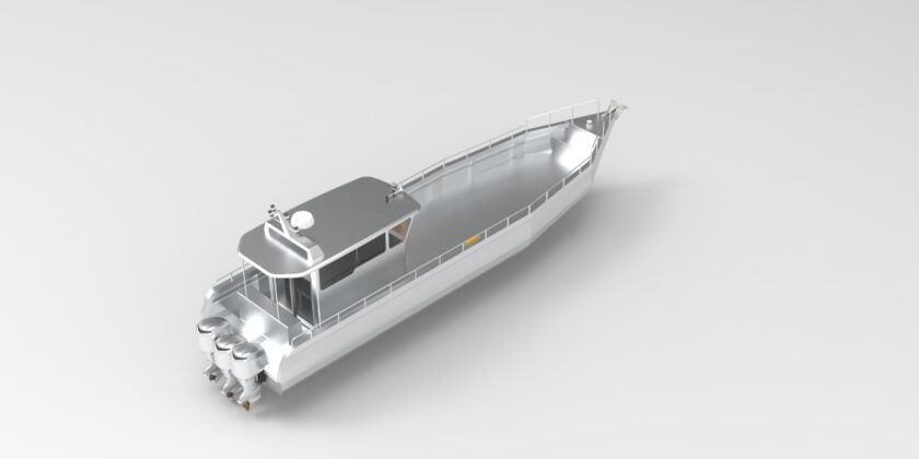 Design of 13.7m Aluminum Boat Finished
